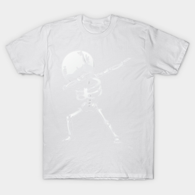 Dabbing Skeleton Halloween T-Shirt-TOZ